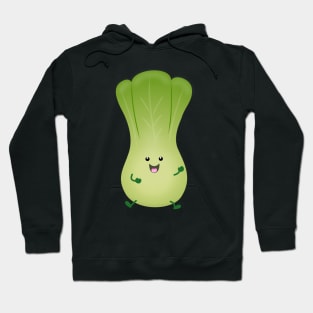 Cute baby bok choy cartoon illustration Hoodie